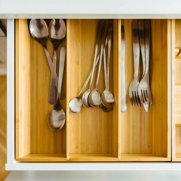 HI pladanj za pribor za jelo od bambusa proširivi