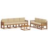 vidaXL Set vanjskih sofa 8 kom. Prirodna i bež
