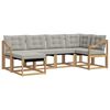 vidaXL Set vanjskih sofa 6 kom. Bijela i svjetlosiva