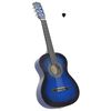 vidaXL Klasična gitara za početnike i djecu plava 3/4 36"