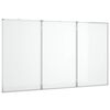 vidaXL Magnetna bijela ploča sklopiva 180 x 100 x 1,7 cm aluminijska