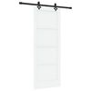 vidaXL Klizna vrata ORKDAL 78 x 202 cm Konstruirano drvo Bijela i crna