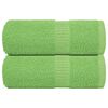 vidaXL Ručnici za goste FROGN 2 kom. Zelene boje jabuke 30x50 cm 360 g/m&sup2;