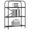 vidaXL Polica Crni hrast 80 x 30 x 109 cm Konstruirano drvo