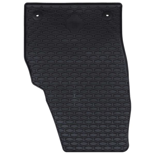 vidaXL Auto tepih 4 pcs Crna prikladno za &Scaron;koda FABIA 2021- Guma