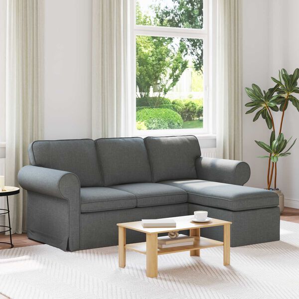 vidaXL Sofa Tamno siva