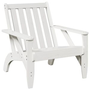 vidaXL Vrtna stolica Adirondack bijela 75x77x77 cm od masivne borovine