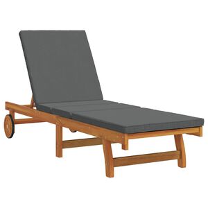 vidaXL Ležaljka Smeđa 199 x 63 x 85 cm Čvrsto drvo akacije