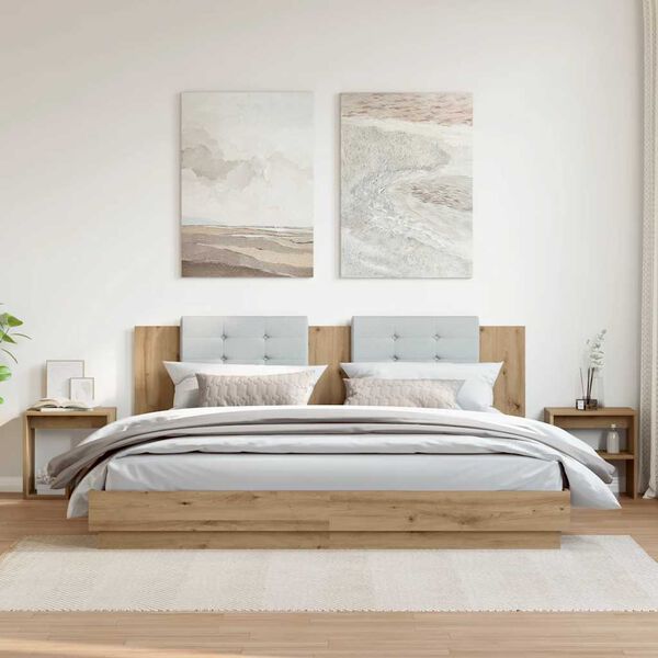 vidaXL Noćni ormarići 2 kom Artisan hrast 40x30x40 cm izrađeno drvo