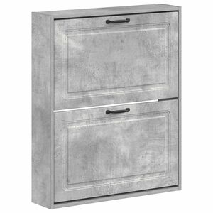 vidaXL Ormar za cipele na zidu UTRECHT 71 x 17 x 86 cm Betonska siva