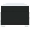 vidaXL Krevetna konstrukcija s madracem Crna 90 x 200 cm tkanina