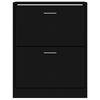 vidaXL Ormarić za cipele crni 63 x 24 x 81 cm od konstruiranog drva