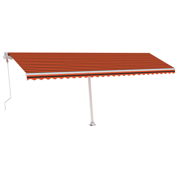 vidaXL Samostojeća automatska tenda 600 x 350 cm narančasto-smeđa