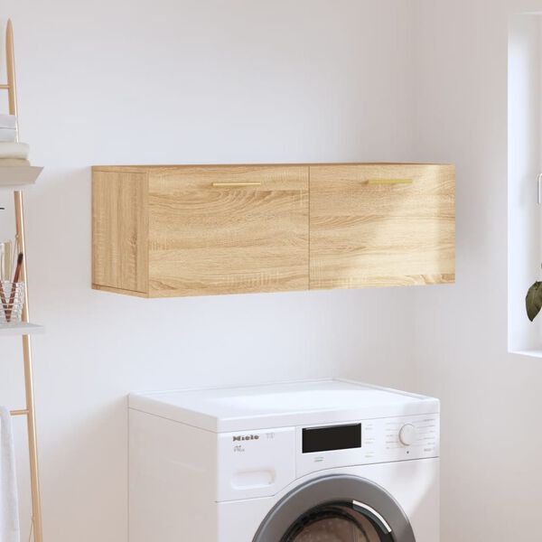 vidaXL Zidni ormarić boja hrasta 100 x 36,5 x 35 cm konstruirano drvo