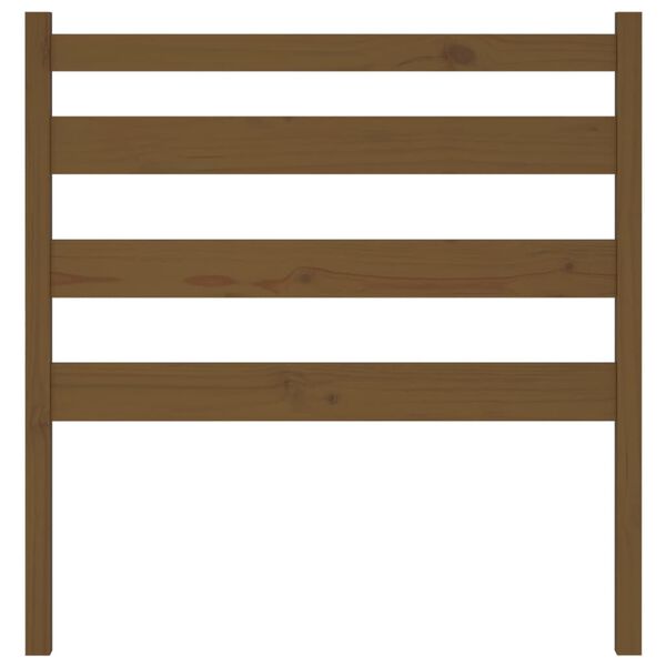 vidaXL Uzglavlje za krevet boja meda 106 x 4 x 100 cm masivna borovina