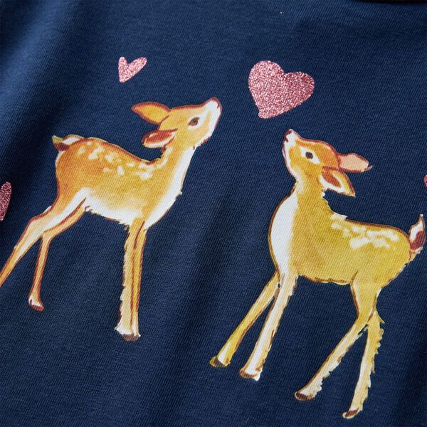 Dječja majica dugih rukava modra 92