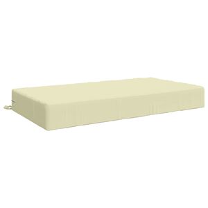 vidaXL Jastuk za sjedalo SOEST 100% poliester Krem 120 x 80 x 15 cm