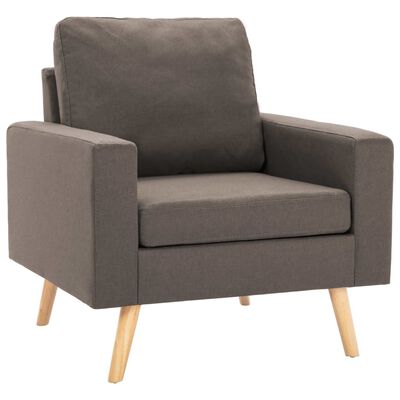 vidaXL 2-dijelni set sofa od tkanine smeđe-sivi