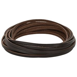 vidaXL Kožni Remen Tamno smeđa 200 x 0,3 cm Koža