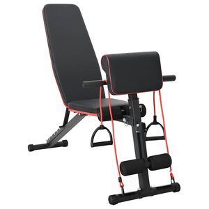 vidaXL Klupa za težine Crna 131 x 41 x 100 cm Čelik s prahom premazan