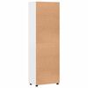 vidaXL Highboard s policom FLORIN Visoki sjaj bijela 60 x 35 x 182 cm