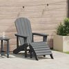 vidaXL Adirondack stolica Svijetlo siva 82 x 74 x 92 cm HDPE