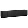 vidaXL TV stalak 179,5 x 34,5 x 40 cm Crna Konstruirano drvo