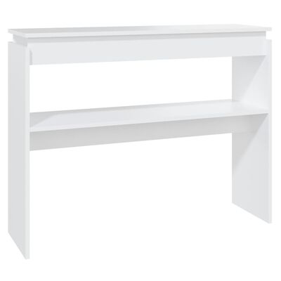 vidaXL Konzolni stol bijeli 102 x 30 x 80 cm od iverice