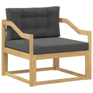 vidaXL Srednja sofa za van Poliester Bijela