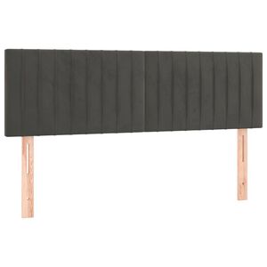 vidaXL Uzglavlja tamnosiva 144x5x78/88 cm bar&scaron;unasta
