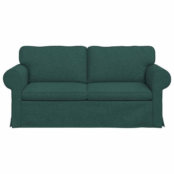 vidaXL Sofa Tamnozelena