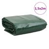 vidaXL Cerada zelena 1,5x2 m 650 g/m&sup2;