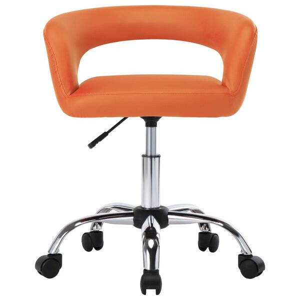 vidaXL Blagovaonske stolice od umjetne kože 4 kom narančaste