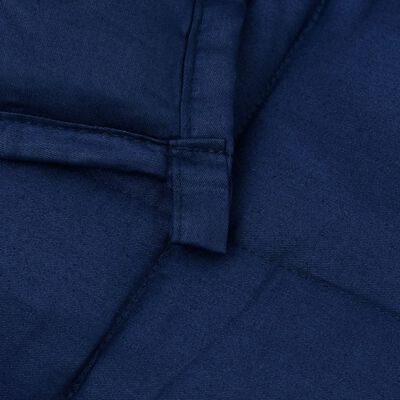 vidaXL Teška deka plava 220x230 cm 15 kg od tkanine