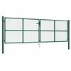 vidaXL Vrtna mrežasta vrata od čelika 400x125 cm zelena