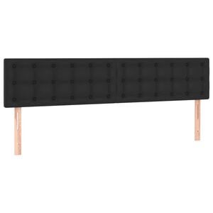 vidaXL Uzglavlja crna 160x5x78/88 cm od umjetne kože