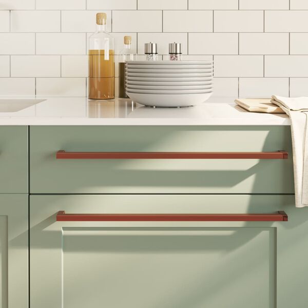 vidaXL Ručke za ormarić 20 kom brončane 480 mm od nehrđajućeg čelika