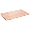 vidaXL Stolna ploča svjetlosmeđa 80 x 50 x 2 cm tretirana hrastovina