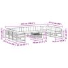 vidaXL Set vanjskih sofa s jastukom 11 pcs Prirodna i krem