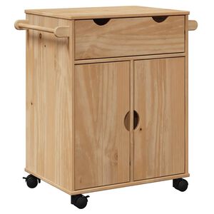 vidaXL Kuhinjska kolica OTTA 59 x 45 x 80 cm od masivne borovine