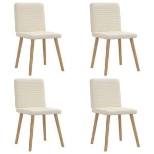 vidaXL Blagovaonske stolice 4 kom platnene