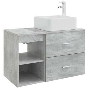 vidaXL Set namje&scaron;taja za kupaonicu 2 pcs Betonska siva