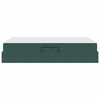vidaXL Krevet s madracem i skladištem Tamnozelena 120 x 200 cm Baršun