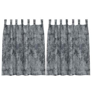 vidaXL Bar&scaron;unaste zavjese 2 pcs Srebrno Siva 140 x 140 cm Bar&scaron;un