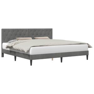 vidaXL Krevetna konstrukcija Tamnosiva 180 x 200 cm Bar&scaron;un