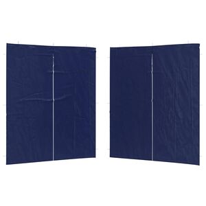 vidaXL Zid &scaron;atora za zabavu 2 pcs Plava 200 x 195 cm PE i čelik