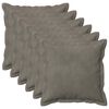 vidaXL Presvlaka za jastuk 6 pcs HOUTEN Svjetlosiva 30 x 30 cm Bar&scaron;un