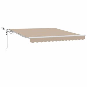 vidaXL Povlačivi tende Bež 350 x 250 cm Poliester