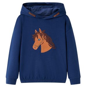 Dječja majica s kapuljačom modra 92