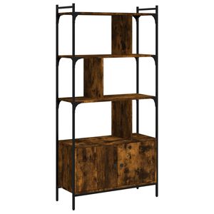 vidaXL Regal za knjige s vratima boja hrasta 76,5x30x154,5 cm drveni
